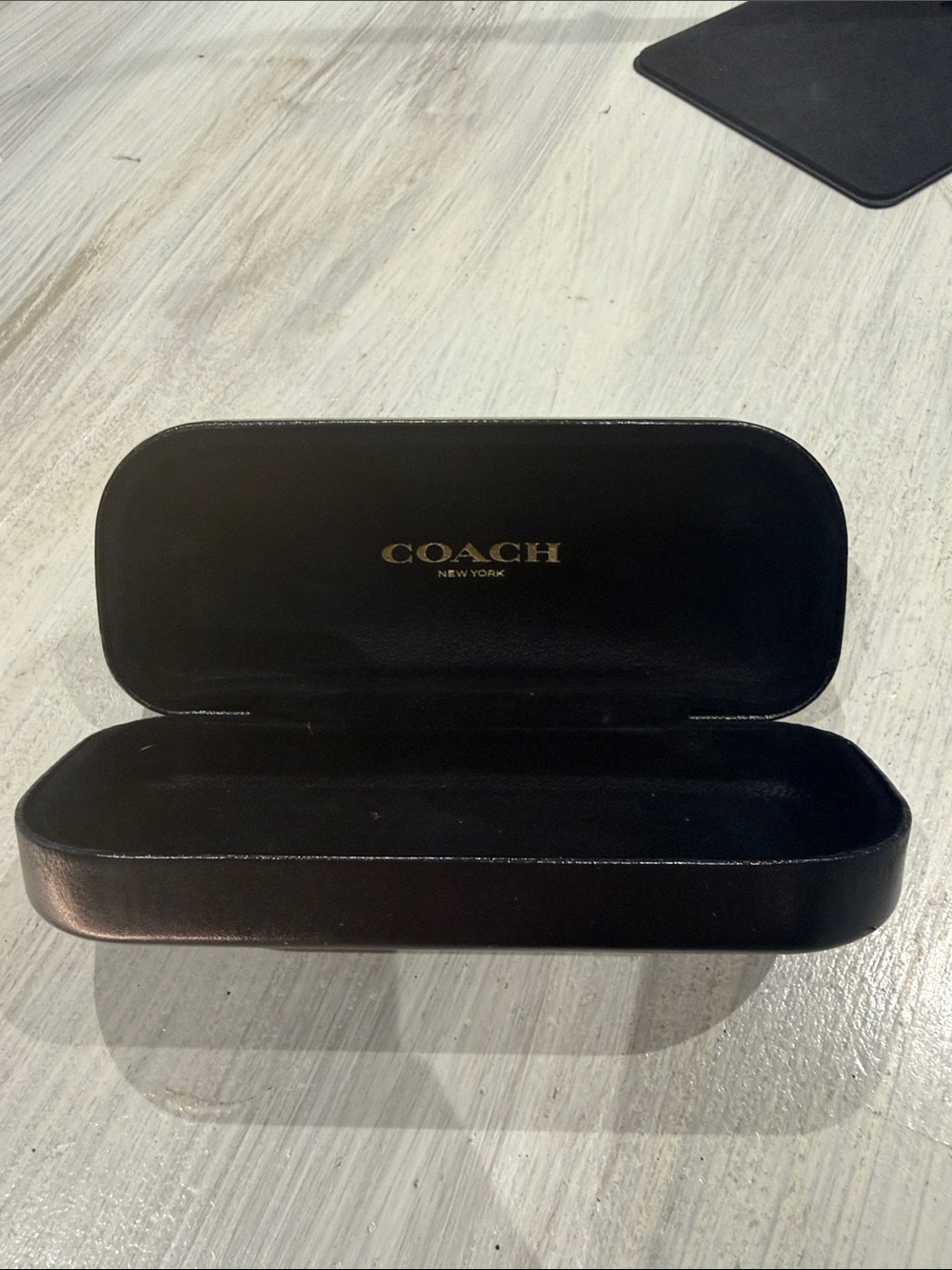 Coach Black Oversized Square Eyeglass Frames with Case - Picture 4 of 5